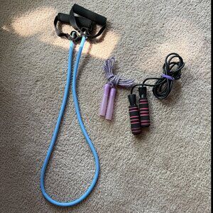 FormFit Medium Resistance Band, StayFit:10ft Jump Rope & Child's Jump Rope 7 ft